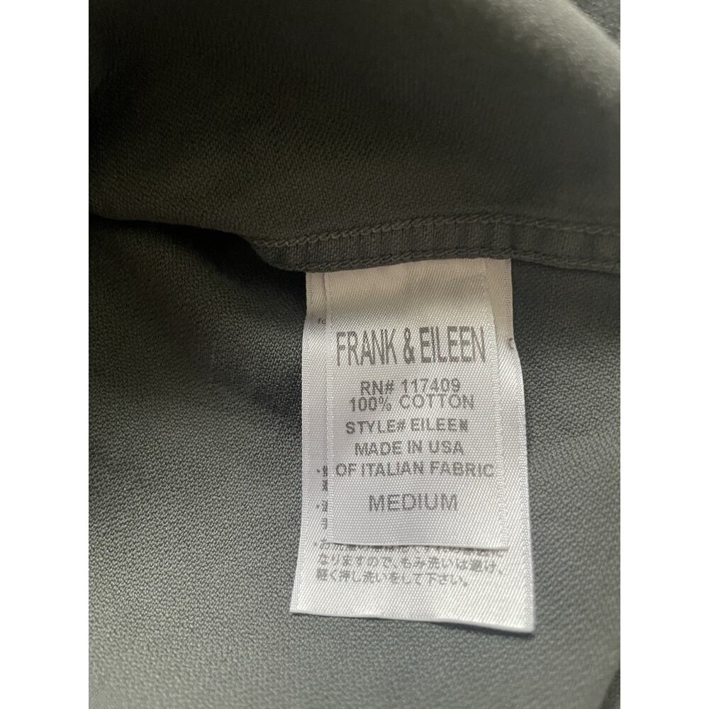 Frank & Eileen “Eileen” Famous Denim Shirt Distressed Button Up Gray Med - Picture 9 of 10